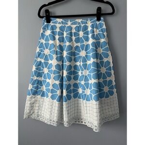 GORGEOUS J. McLaughlin Adele Midi Skirt in Blue & White Hammam‎ Tile size 2